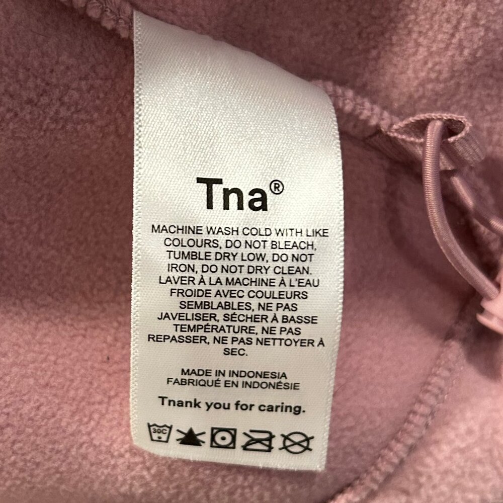 Aritzia TNA Polar Cropped Fleece | Dusty Rose - Picture 3 of 5
